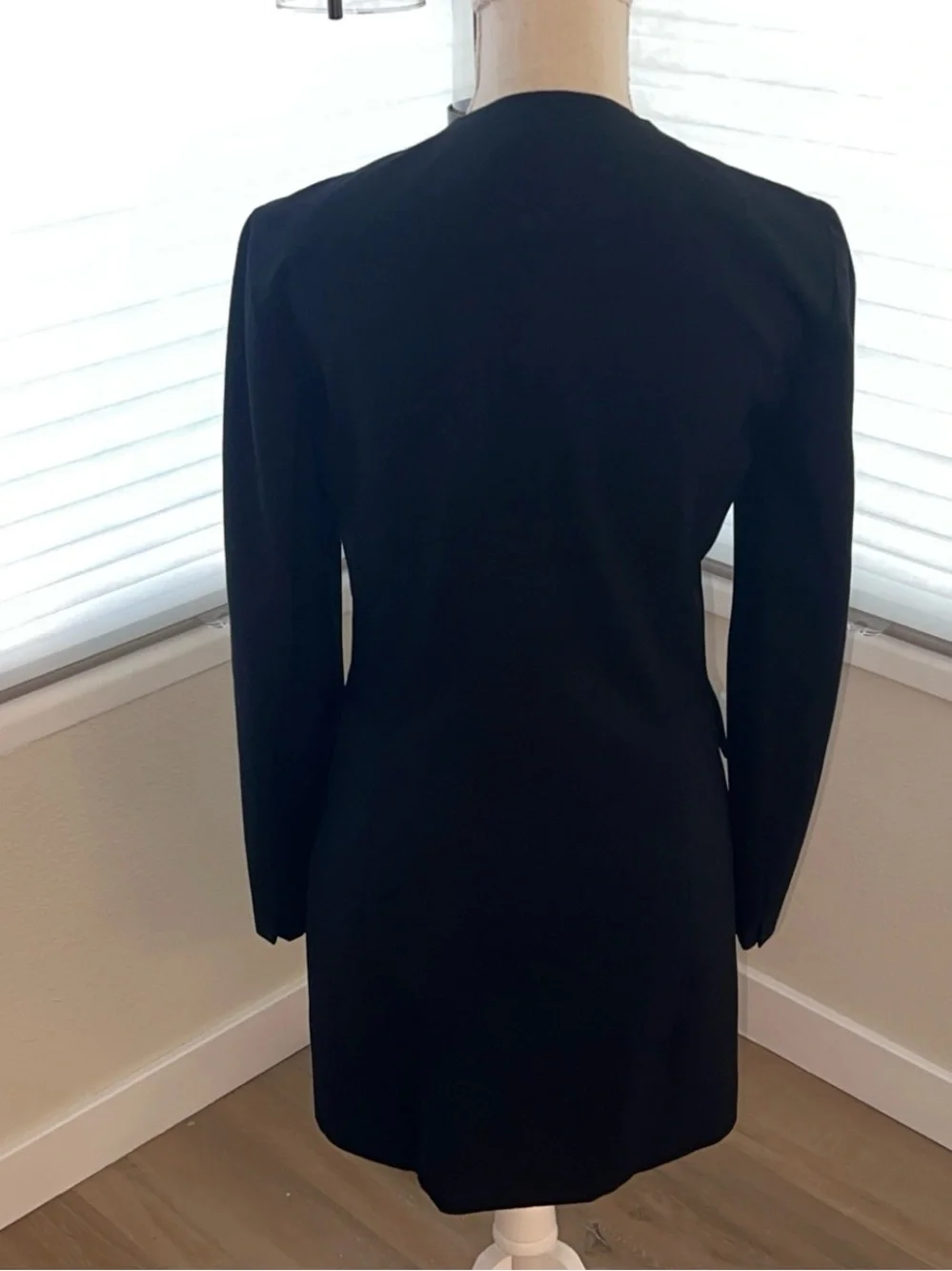 CHRISTIAN DIOR Black Women's Long Blazer Jacket